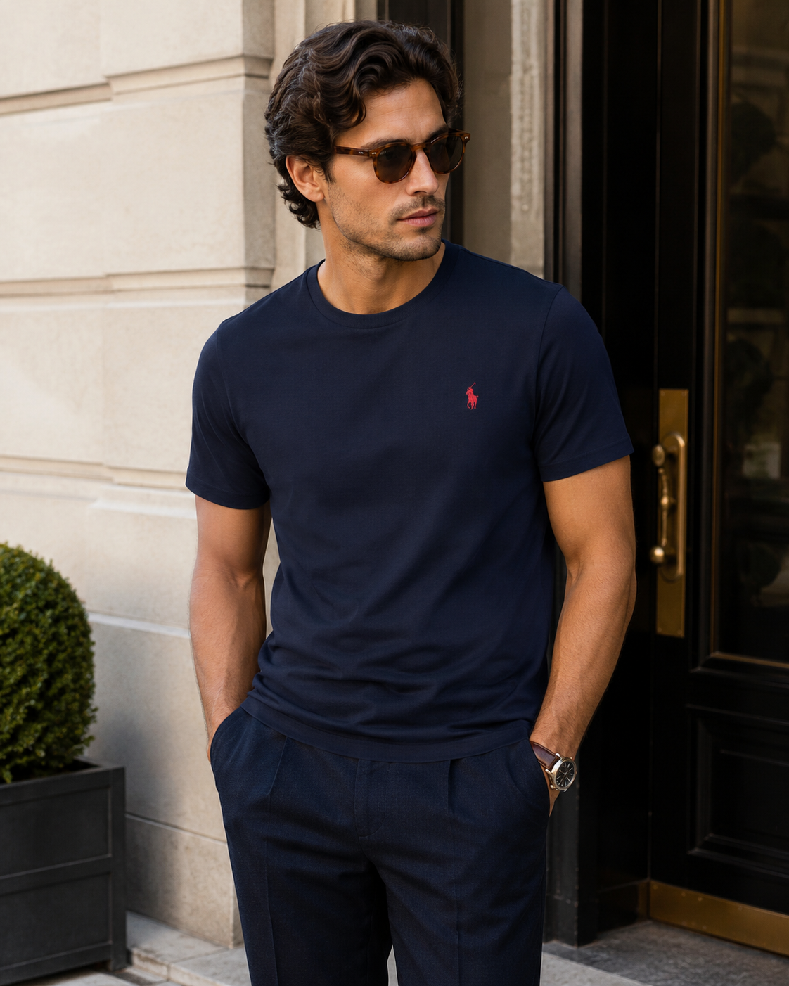Camiseta Ralph Lauren Azul Escuro