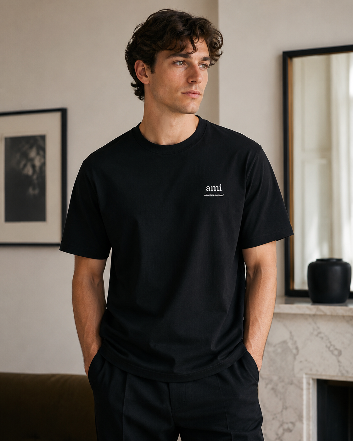 Camiseta Ami Paris logo