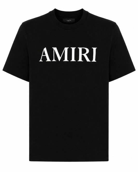 Camiseta Preta com logo Amiri