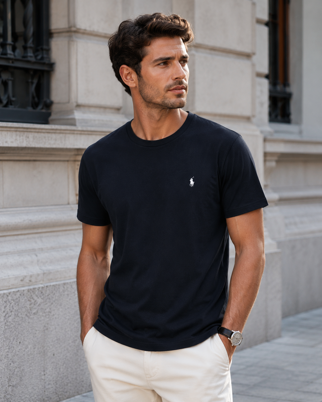 Camiseta ralph lauren logo branca