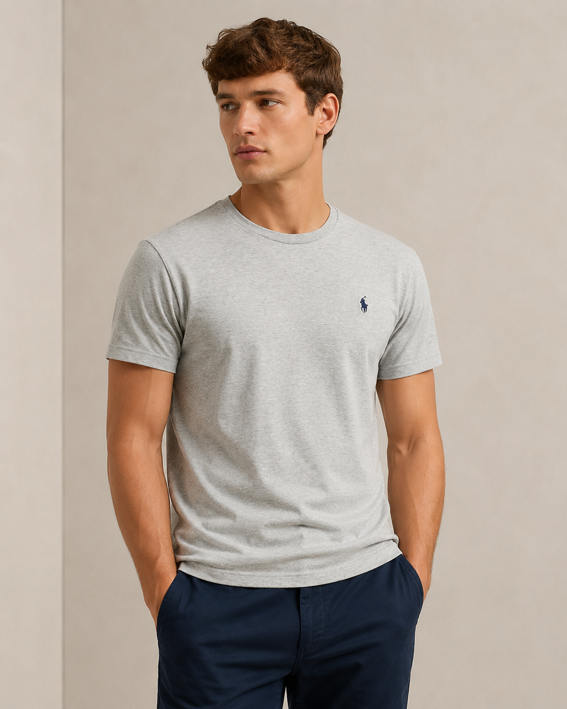 Camiseta Polo Ralph Lauren Cinza