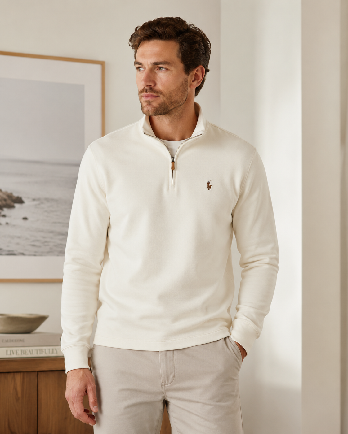 Suéter Polo Ralph Lauren Off White