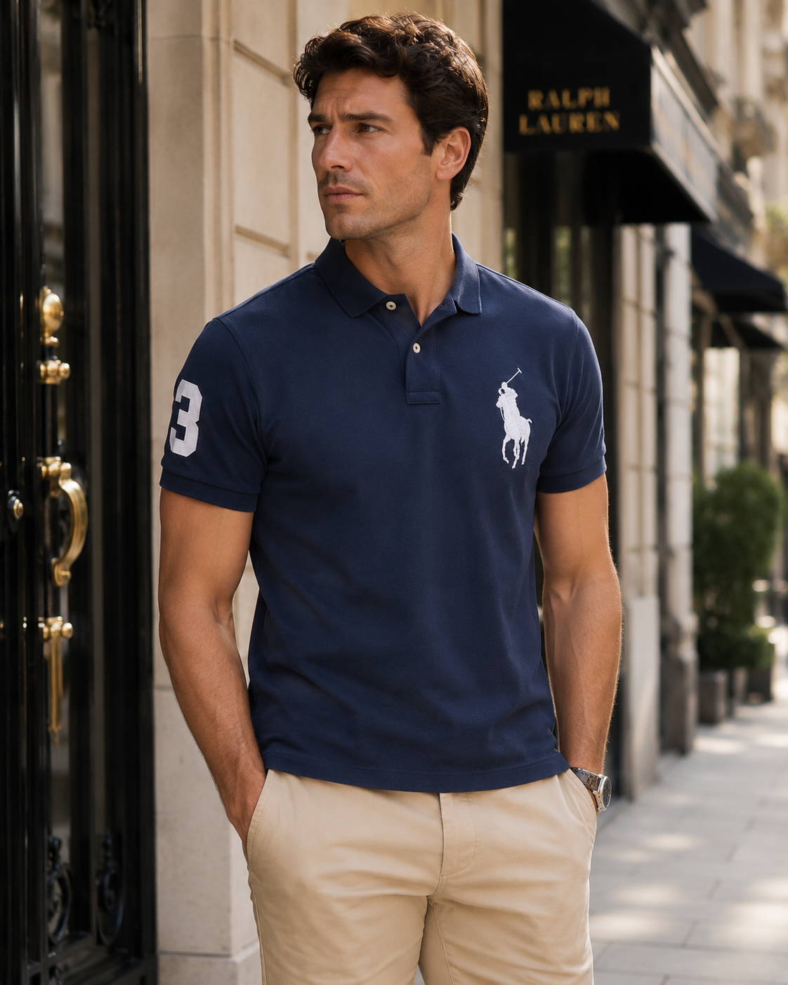 Camiseta Ralph Lauren Azul