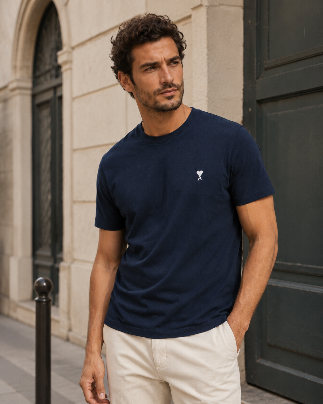 Camiseta Ami Paris Azul