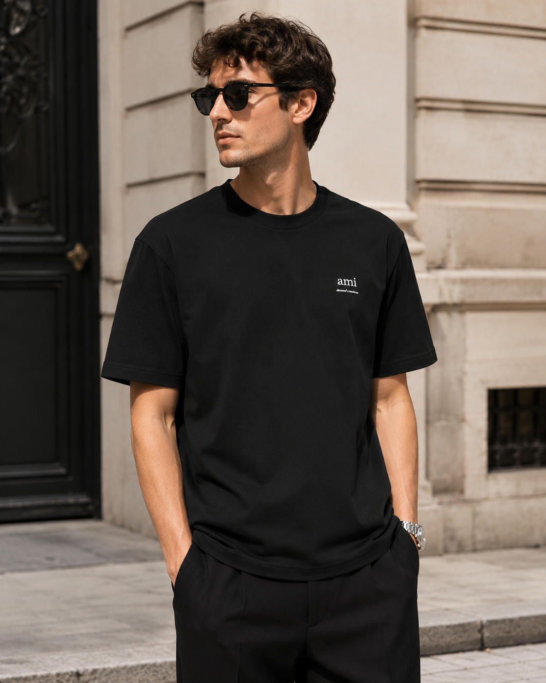 Camiseta Ami Paris logo