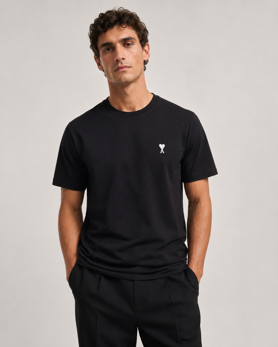 Camiseta Ami Paris logo branca