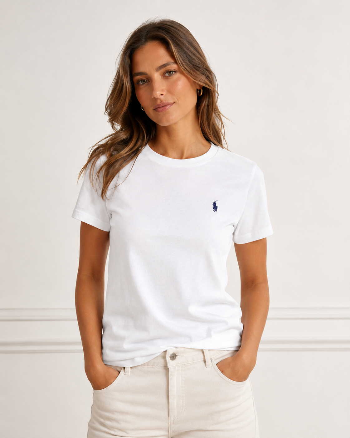 Camiseta Ralph lauren branca Feminina