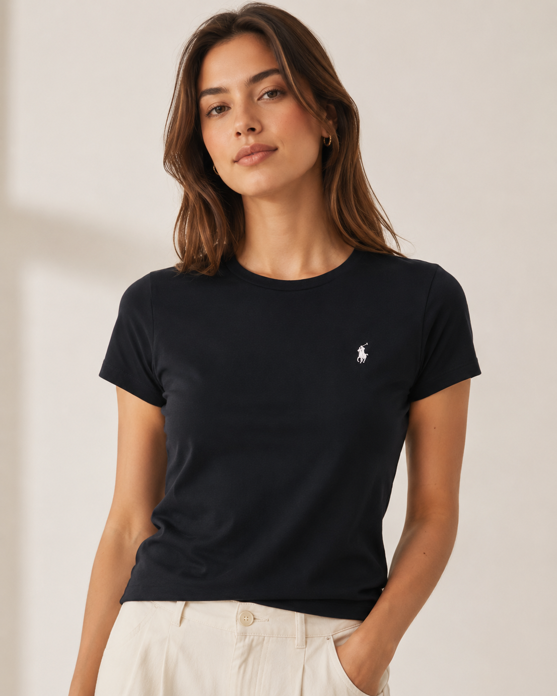 Camiseta Ralph lauren preta feminina